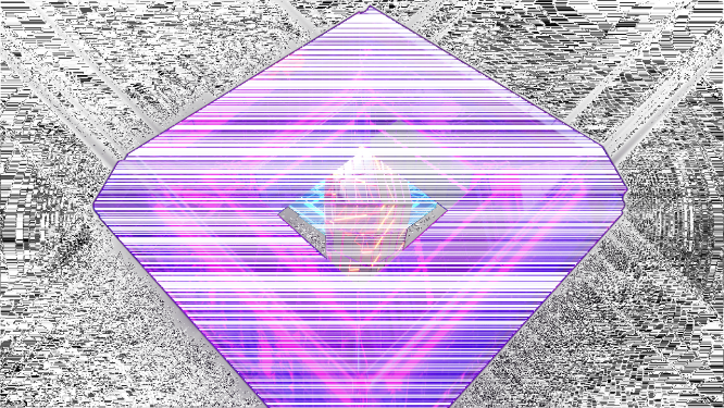 荧光科技感立方体穿梭