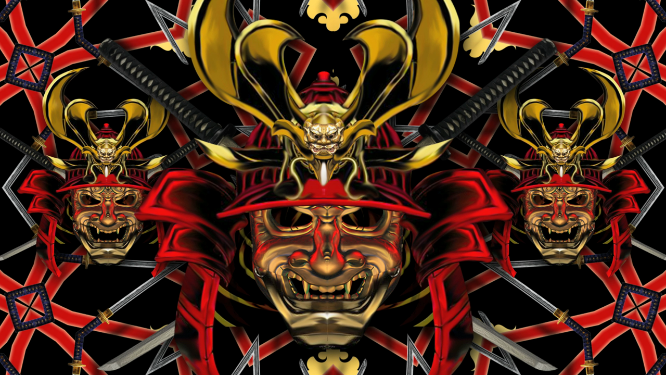 日本武士脸