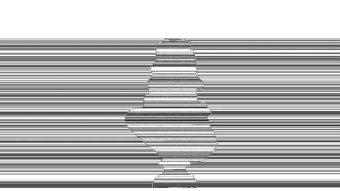 古希腊长发男性头部金属雕像闪光效果展示VJ素材