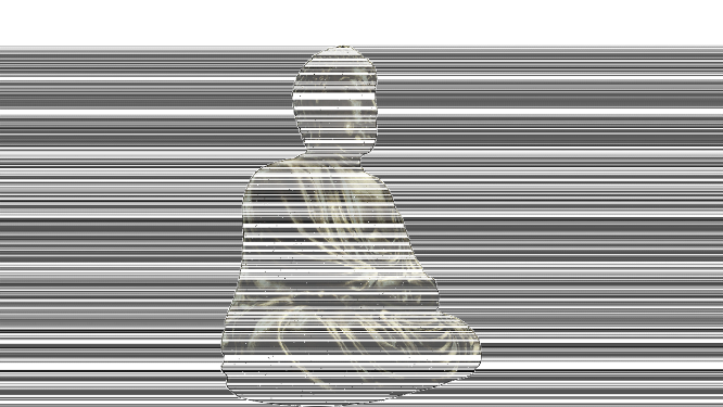 金属佛像雕塑旋转展示光泽感VJ素材