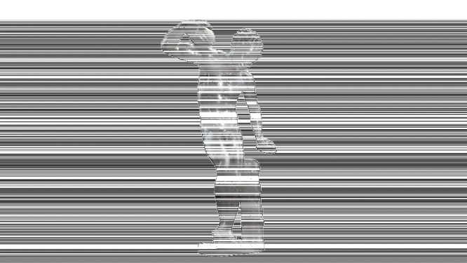 希腊青年全身雕像旋转展示VJ素材