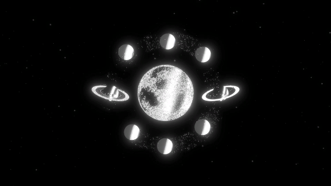 宇宙行星VJ大屏素材