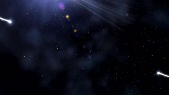流星碰撞爆炸VJ大屏素材