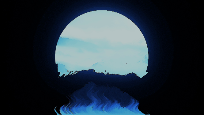 蓝色月亮VJ大屏素材