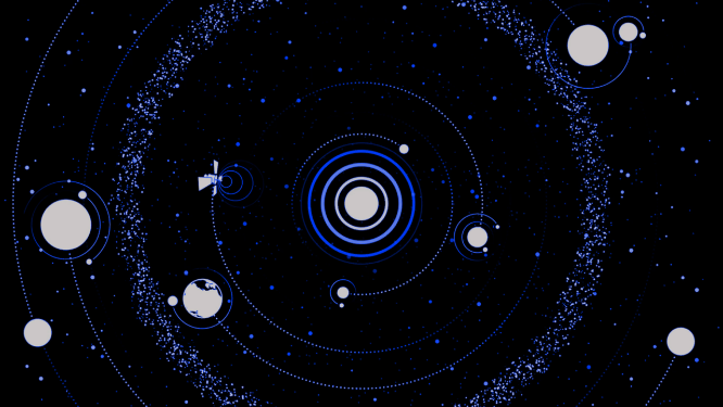 宇宙行星旋转VJ大屏素材