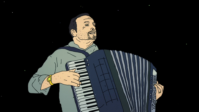 弹手风琴动画元素VJ大屏素材