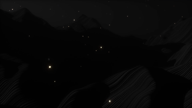 穿梭星空深谷VJ大屏素材