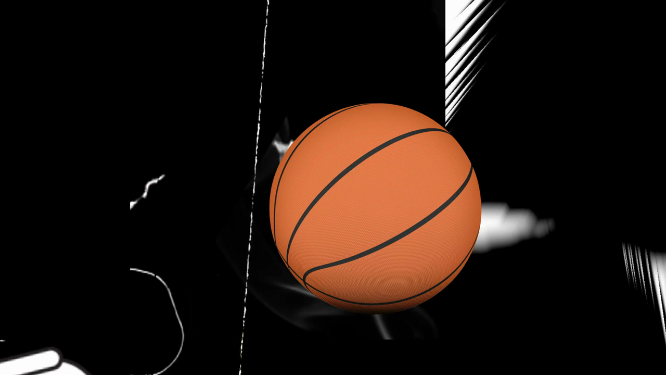 篮球锁链黑白闪耀VJ大屏素材