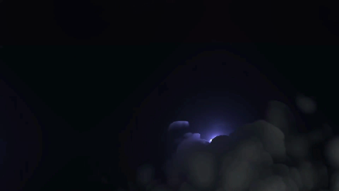 穿梭闪电乌云vj大屏素材