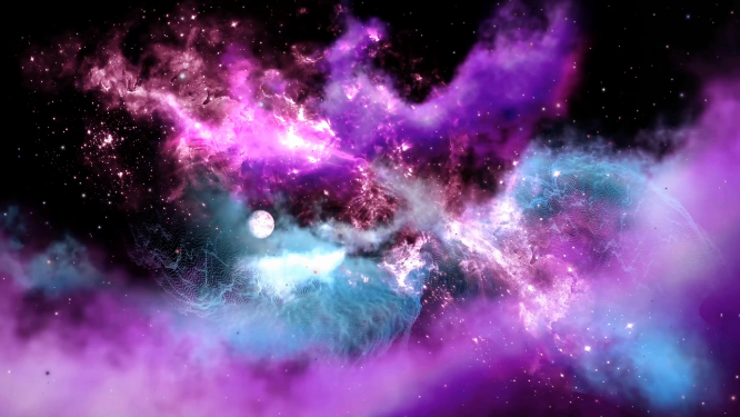 唯美太空星云穿梭vj大屏素材