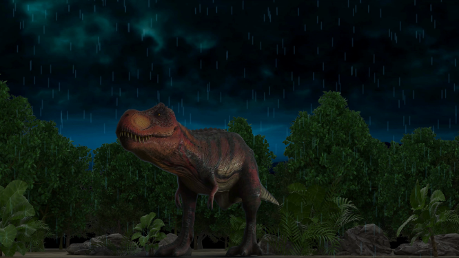 侏罗纪恐龙动感光效vj大屏素材