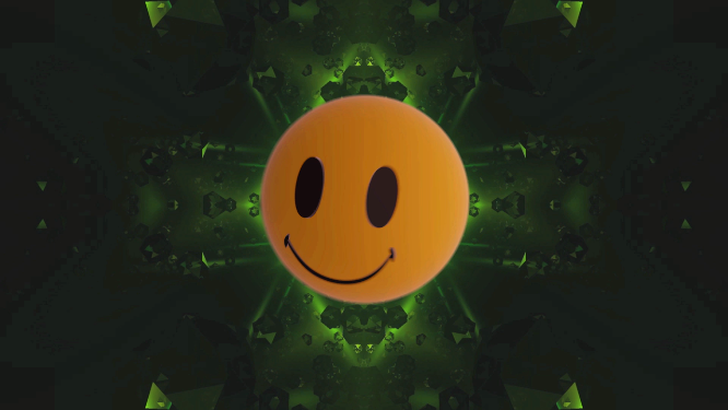 emoji表情节奏跳动vj大屏素材