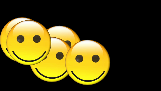 微笑emoji表情动感变幻vj大屏素材