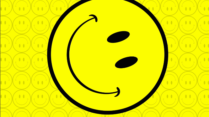 旋转微笑emoji表情vj大屏素材