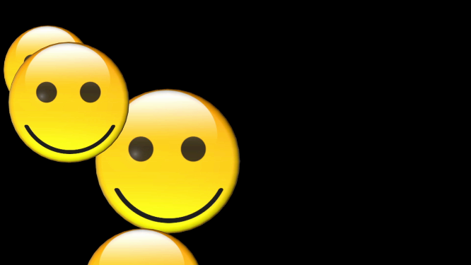 微笑emoji表情vj大屏素材