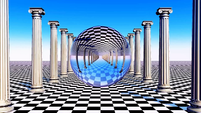 漂浮空间3d艺术vj大屏素材