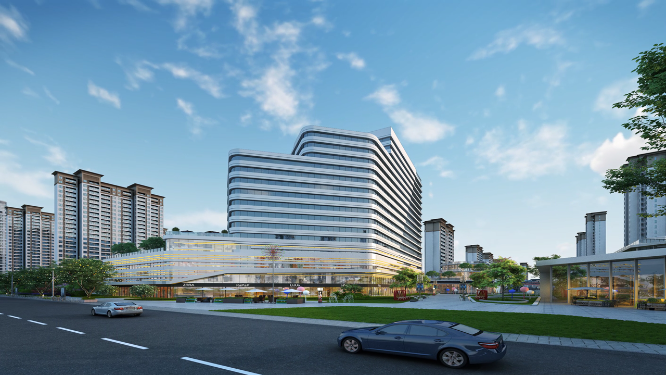 航拍商业建筑外景区位三维动画（合集）