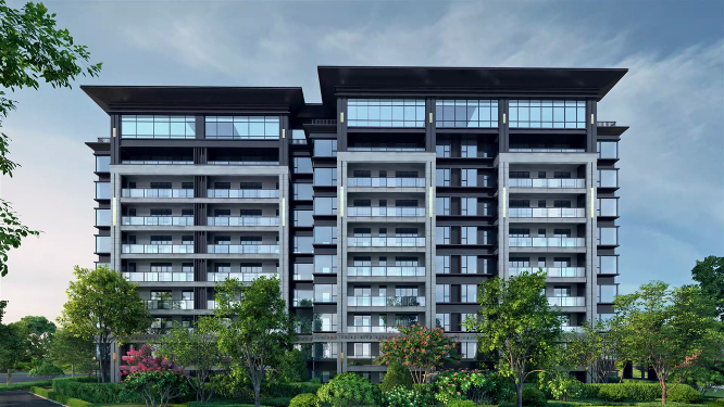 高级洋房建筑外景三维动画