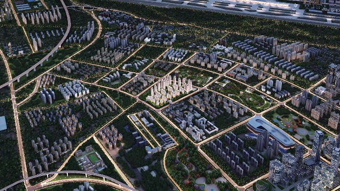 航拍城市地产建筑三维动画（合集）