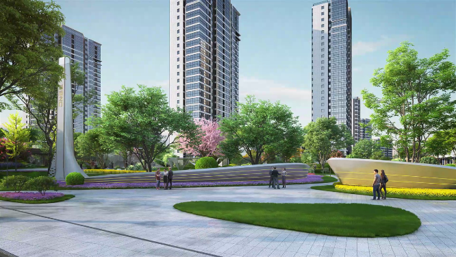 大型城市公园休闲广场设计效果（组合）