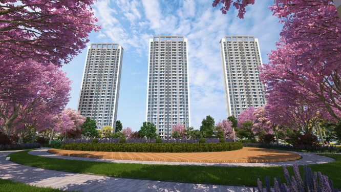 高级地产建筑外景动画素材