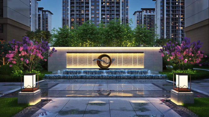 新中式小区园林景观动画素材（合集）