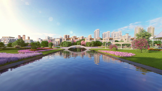 三维城市发展建设规划楼盘旋转（合集）