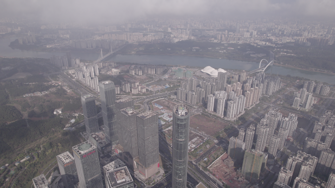 南宁城市群俯瞰 
