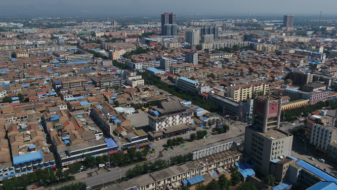航拍城市建筑