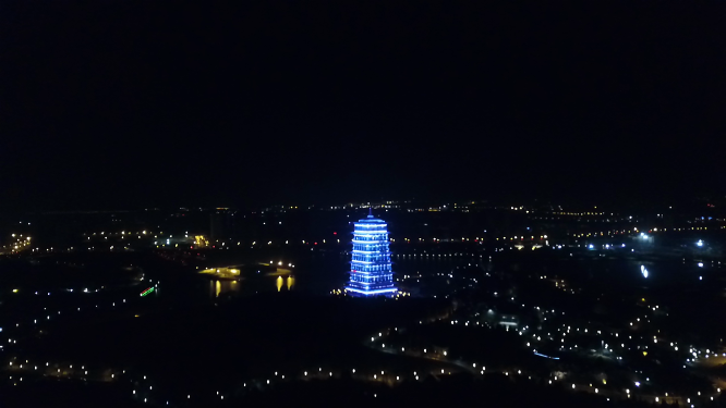 浐灞彩虹大桥夜景
