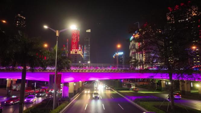 南宁夜景交通