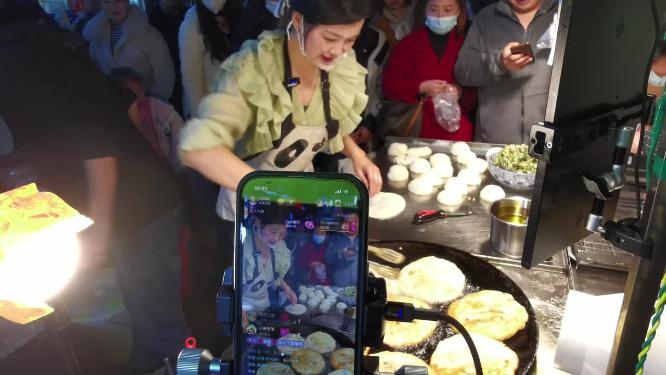 网红经济网红葱油饼
