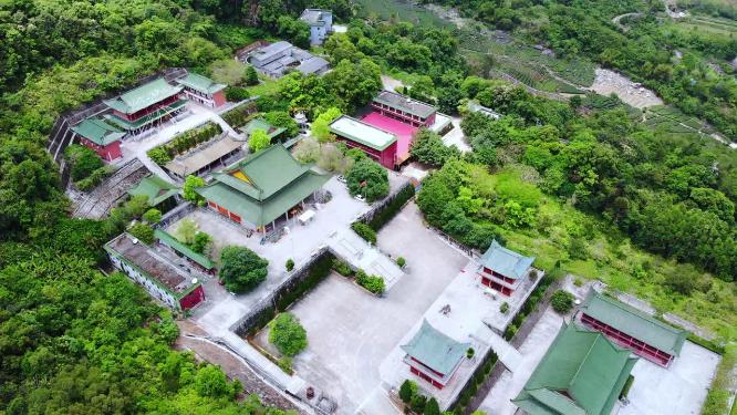 航拍广东汕尾海丰鸡鸣寺