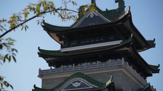 广州西关永庆坊地面景色特写一