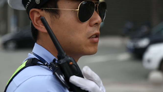 交警执法过程素材