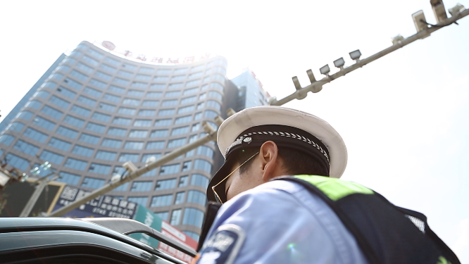 交警执法过程素材