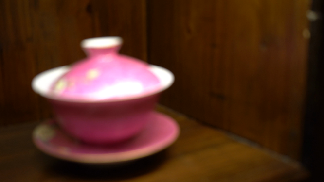 精美茶盏展示空镜