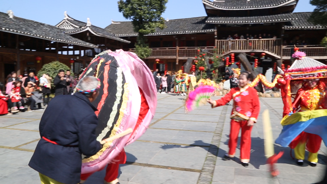 少数民族景区特色表演人文风光素材