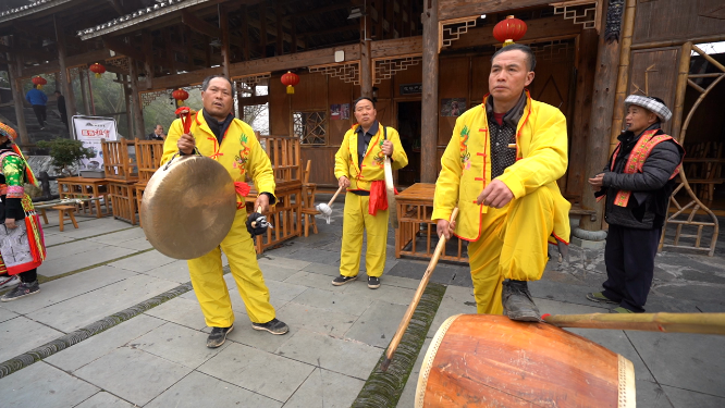 少数民族景区特色表演人文风光素材