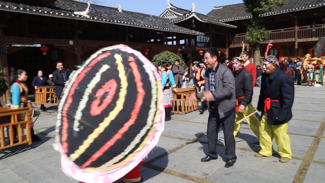少数民族景区特色表演人文风光素材