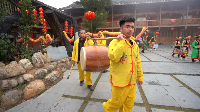 少数民族景区特色表演人文风光素材