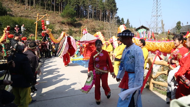少数民族景区特色表演人文风光素材