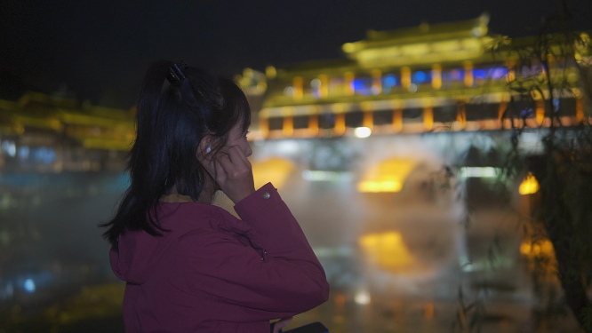 夜景人物运镜自然人文风光