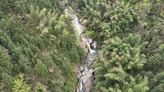 云瑶山森林山谷河流自然风光素材