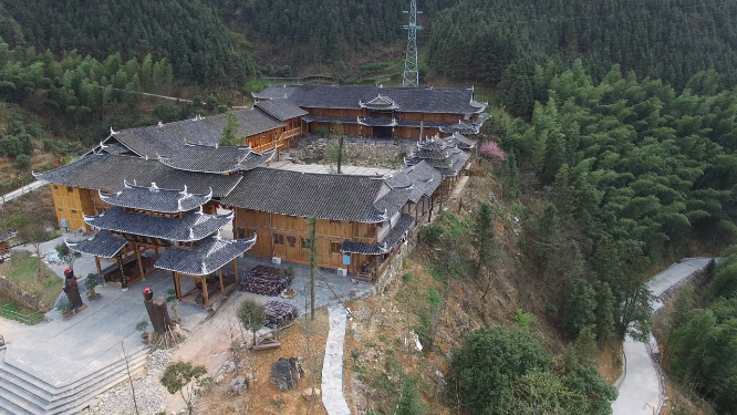 枫香瑶寨航拍素材
