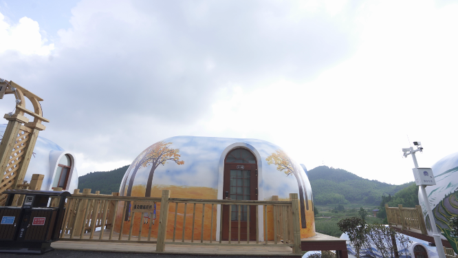 花瑶旅游节建筑空镜