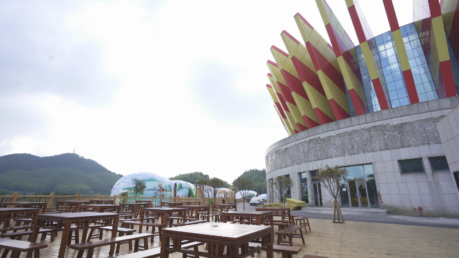 花瑶旅游节花瑶帽建筑