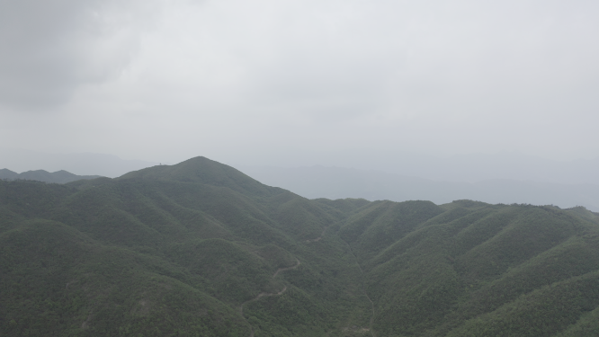 高山台地山川航拍素材