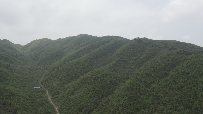 高山台地山川航拍素材