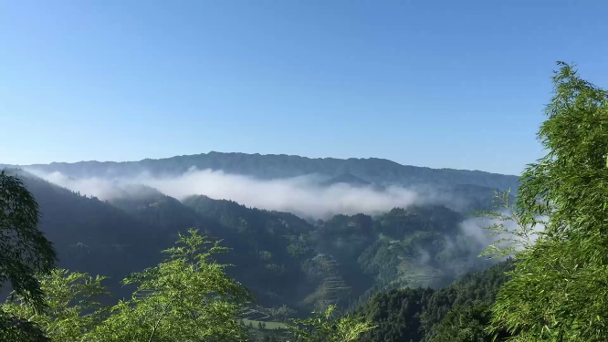 穿岩山风景航拍